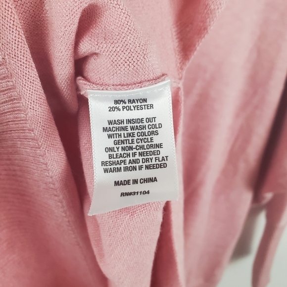 NEW Directions XXl Sweater Pink Dolman Sleeve Tunic Rayon Blend Soft Cozy - Picture 10 of 10